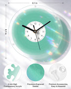 DIY Acrylic Puzzle Clock Kit - Fresh Green