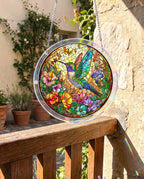 Acrylic Jigsaw Puzzle Suncatcher - Botanical Nectar Oasis
