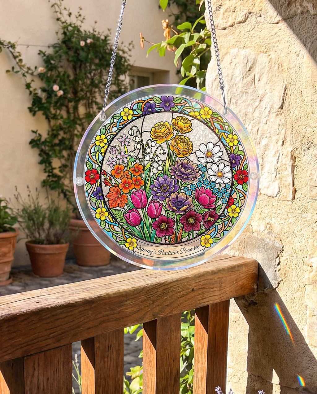 Acrylic Jigsaw Puzzle Suncatcher - Spring鈥檚 Radiant Promise