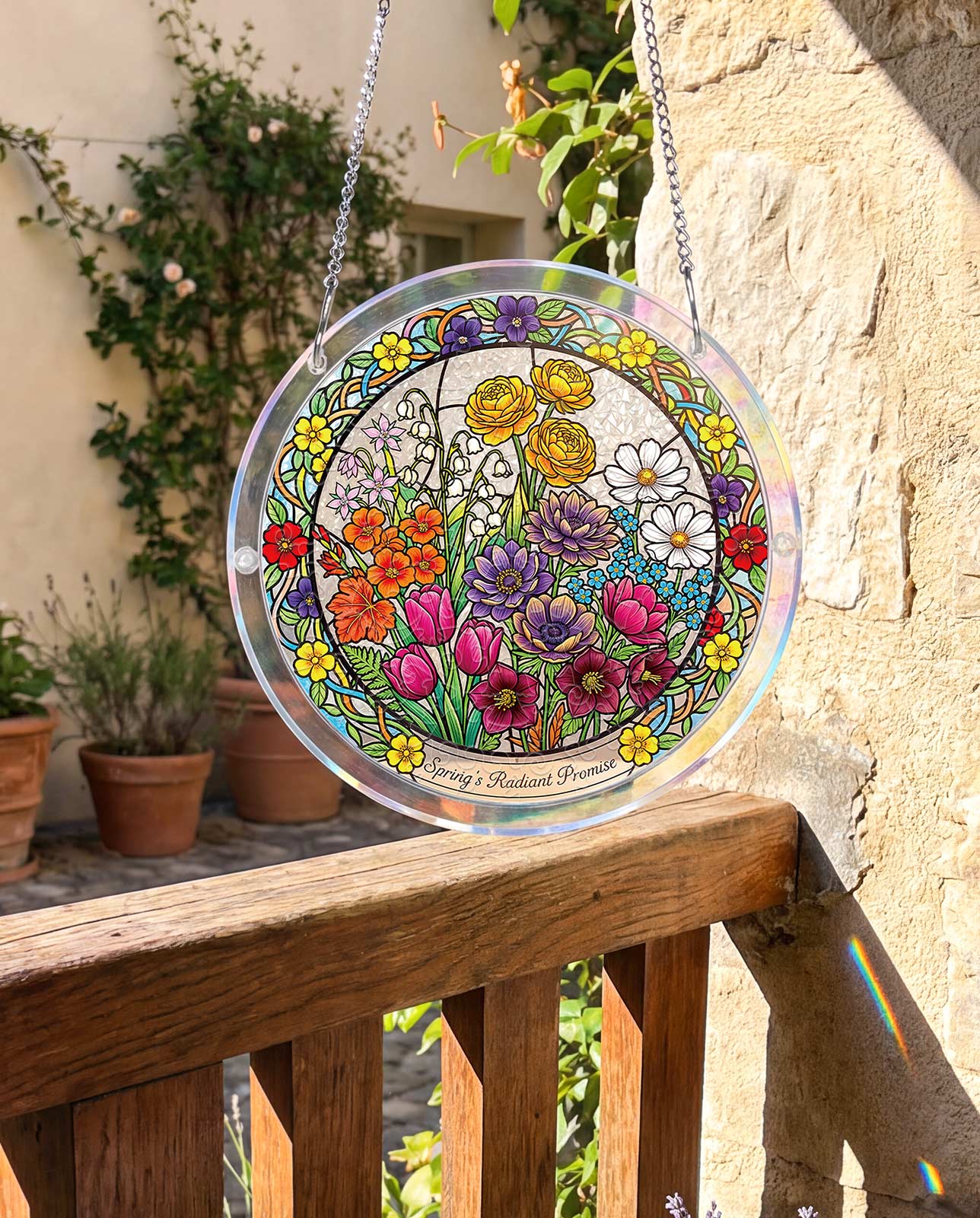Acrylic Jigsaw Puzzle Suncatcher - Spring鈥檚 Radiant Promise