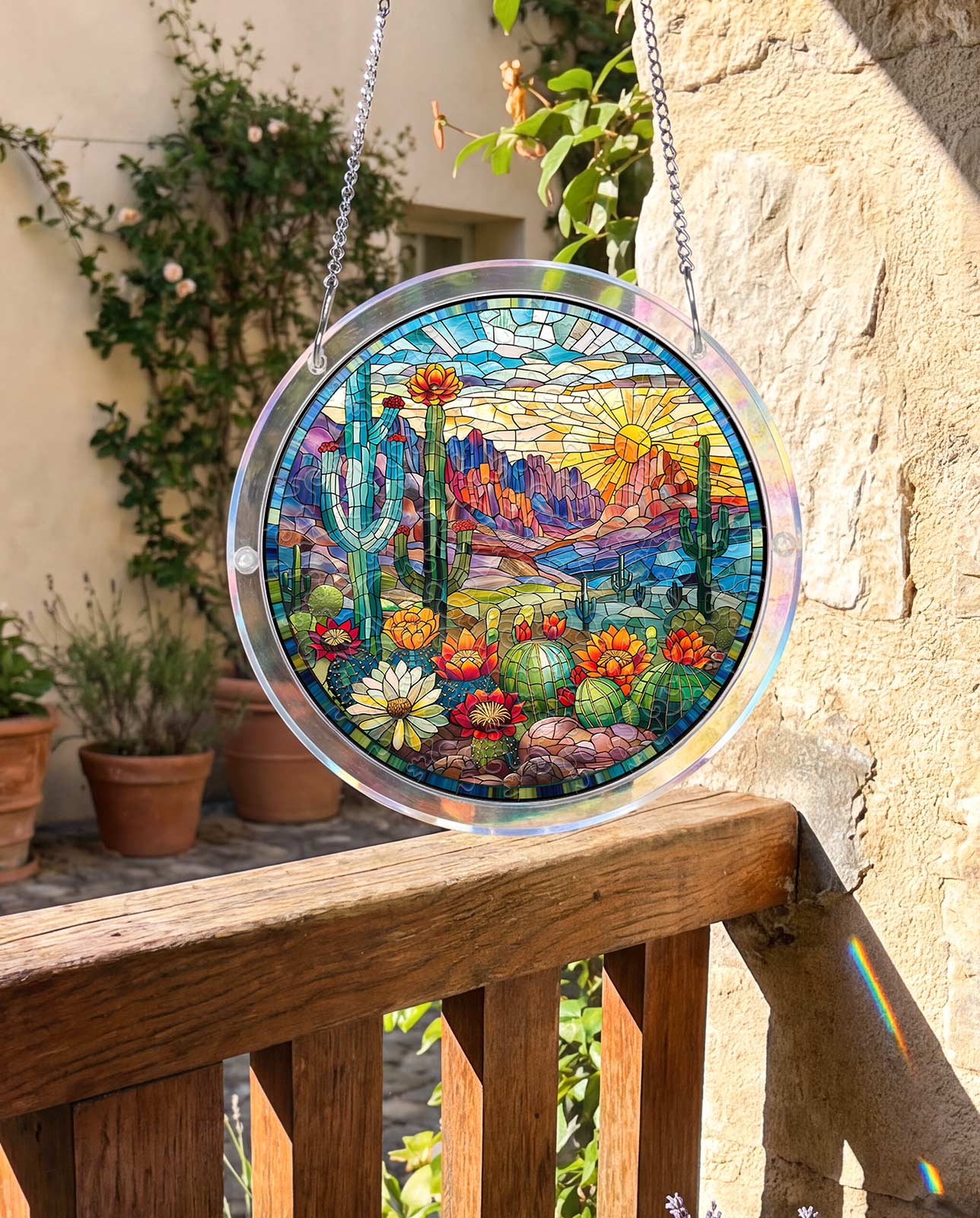 Acrylic Jigsaw Puzzle Suncatcher - Wilderness Bloom
