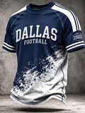Men'S Football Fans Printed Short Sleeve T-Shirt