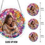Personalized Acrylic Suncatcher - Rosy Ties of Love