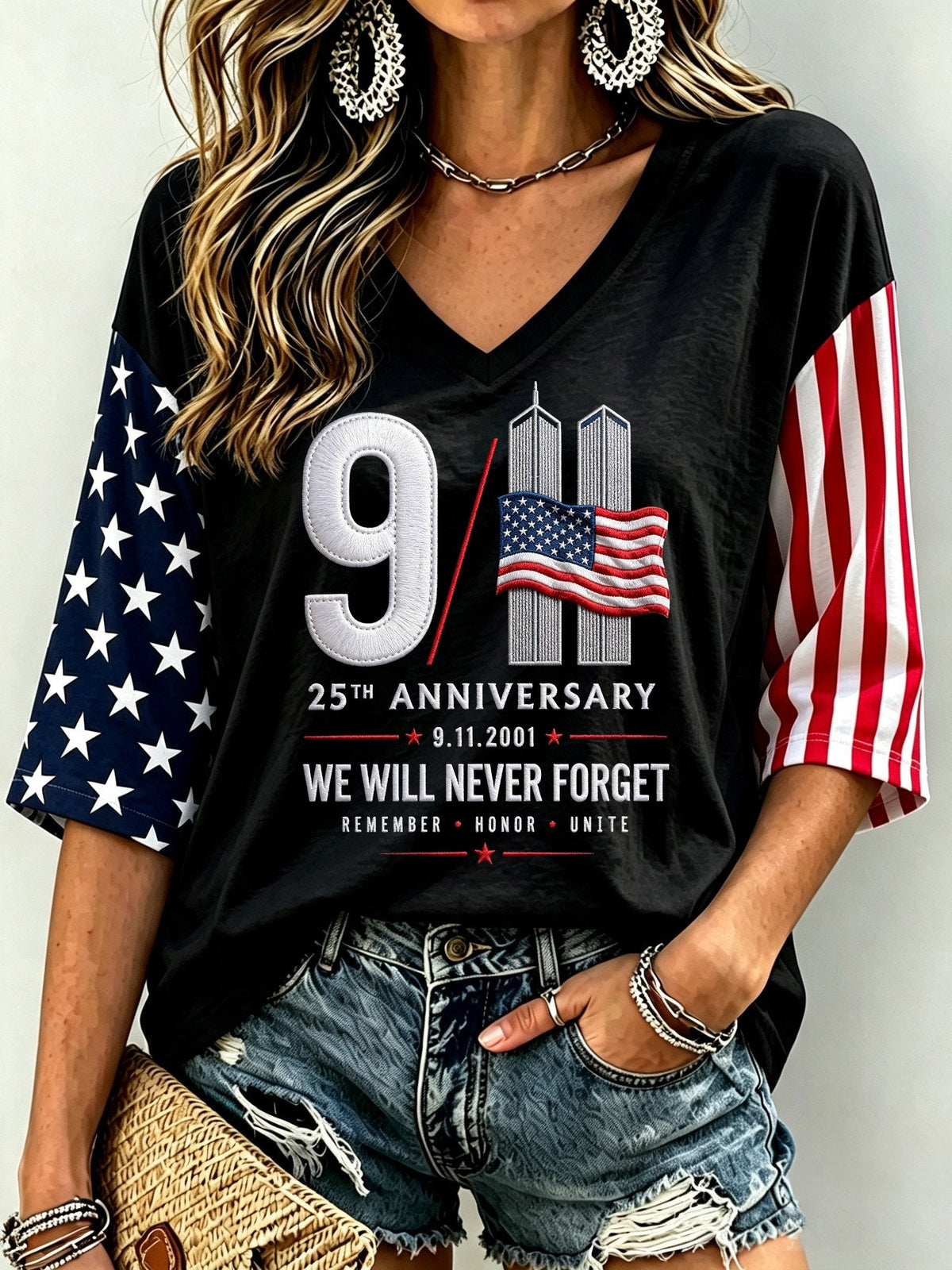 Women's 9/11 Memorial Graphic Top