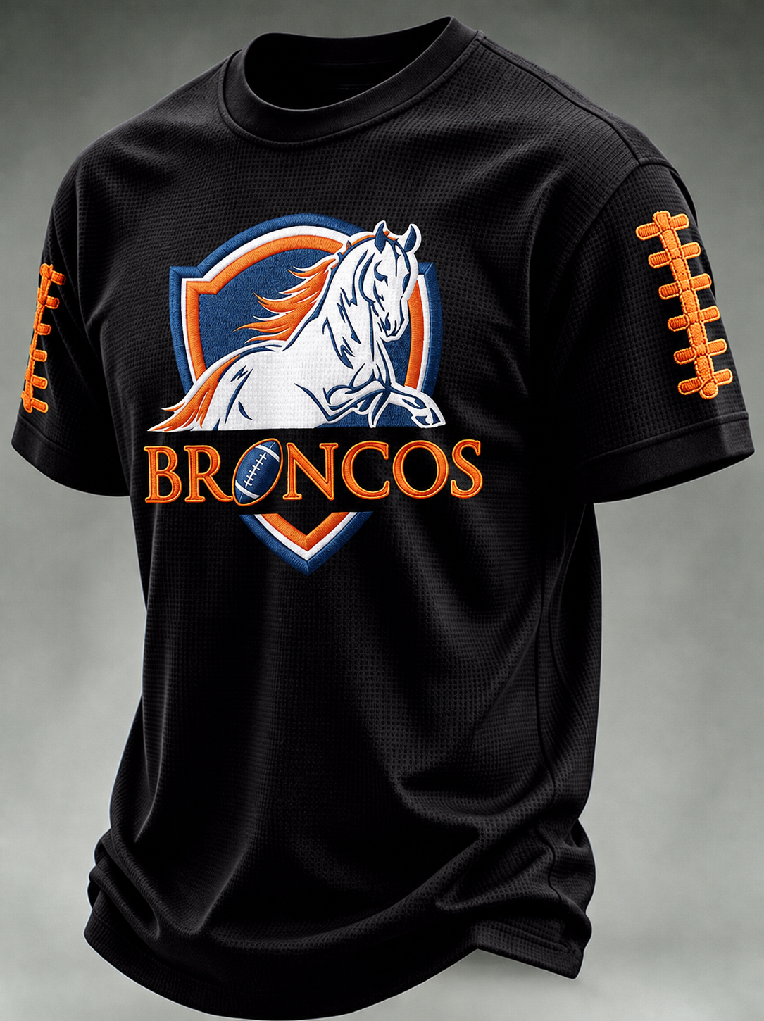 Men's Football Print Waffle T-Shirt