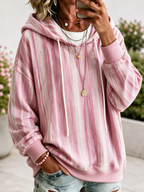 Women's Geometric Art Flower Hoodie