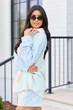 Marlow Multi Stripe Button Up Top FINAL SALE