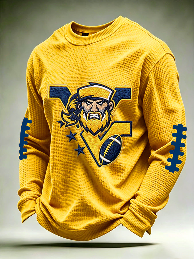 Men'S Retro Football Waffle T-Shirt