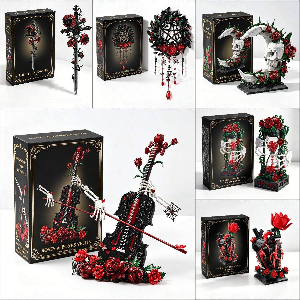 🌹🖤Gothic Relics Collection Building Block Set – 2026 Limited Edition