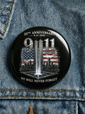Unisex 9/11 25th Anniversary We Will Never Forget Brooch
