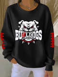 Women'S Football Print Casual Sweatshirt