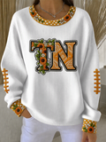 Women'S Football Print Casual Sweatshirt