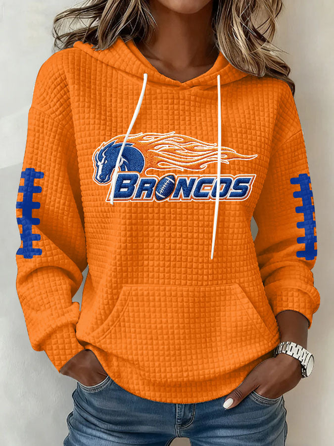 Women's Football Print Sweatshirt