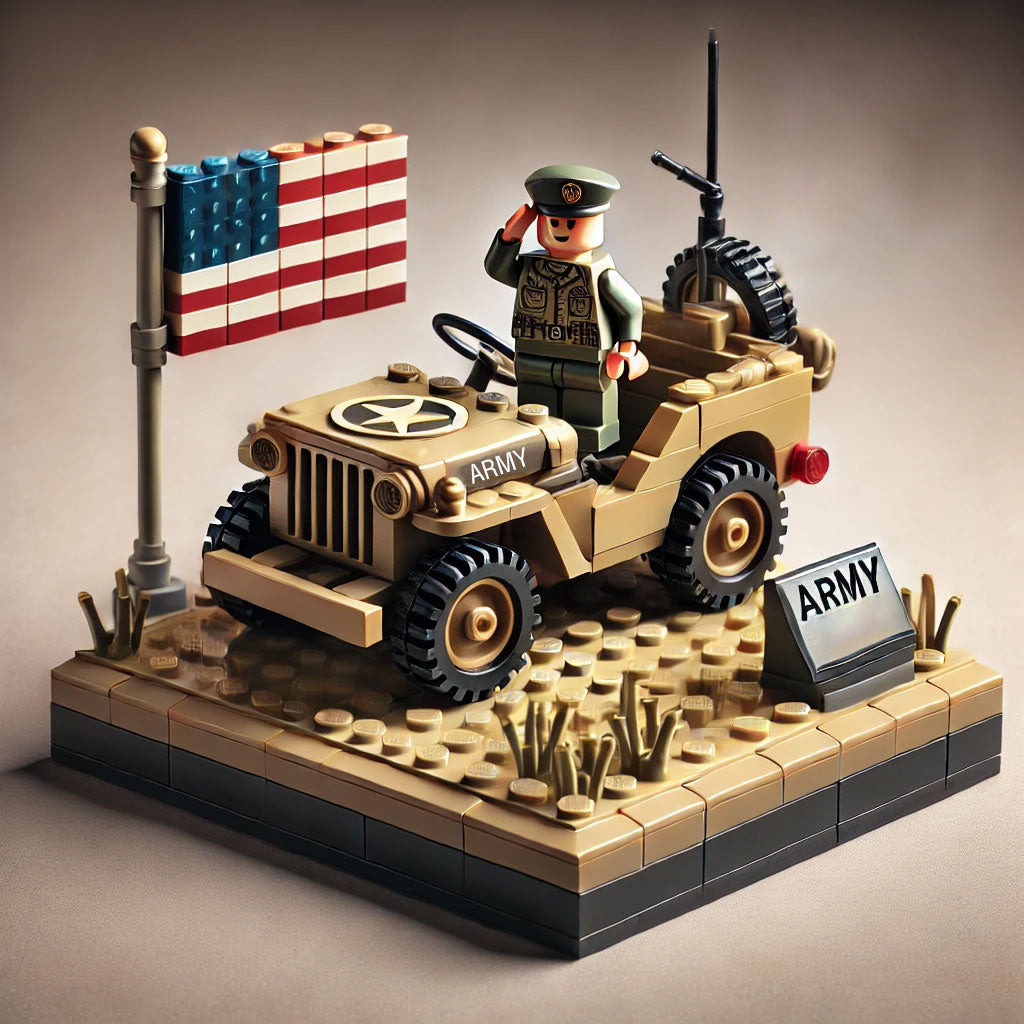 U.S. Military 250th Anniversary Patriotic Blocks - 100% Made in the USA