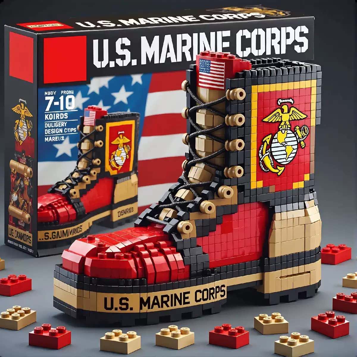 U.S. Military 250th Anniversary Commemorative Building Blocks