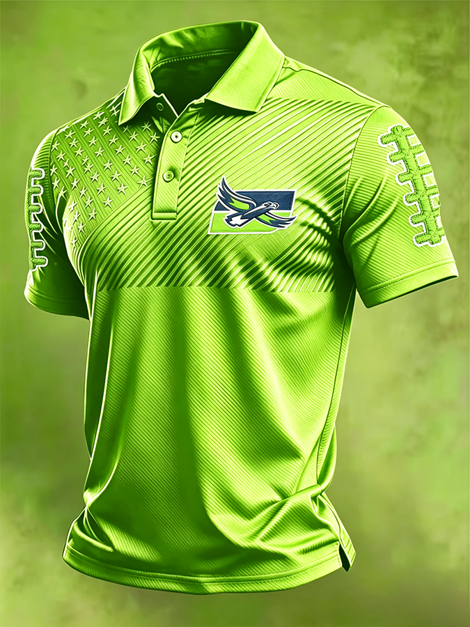 Men'S Retro Football Polo Shirt