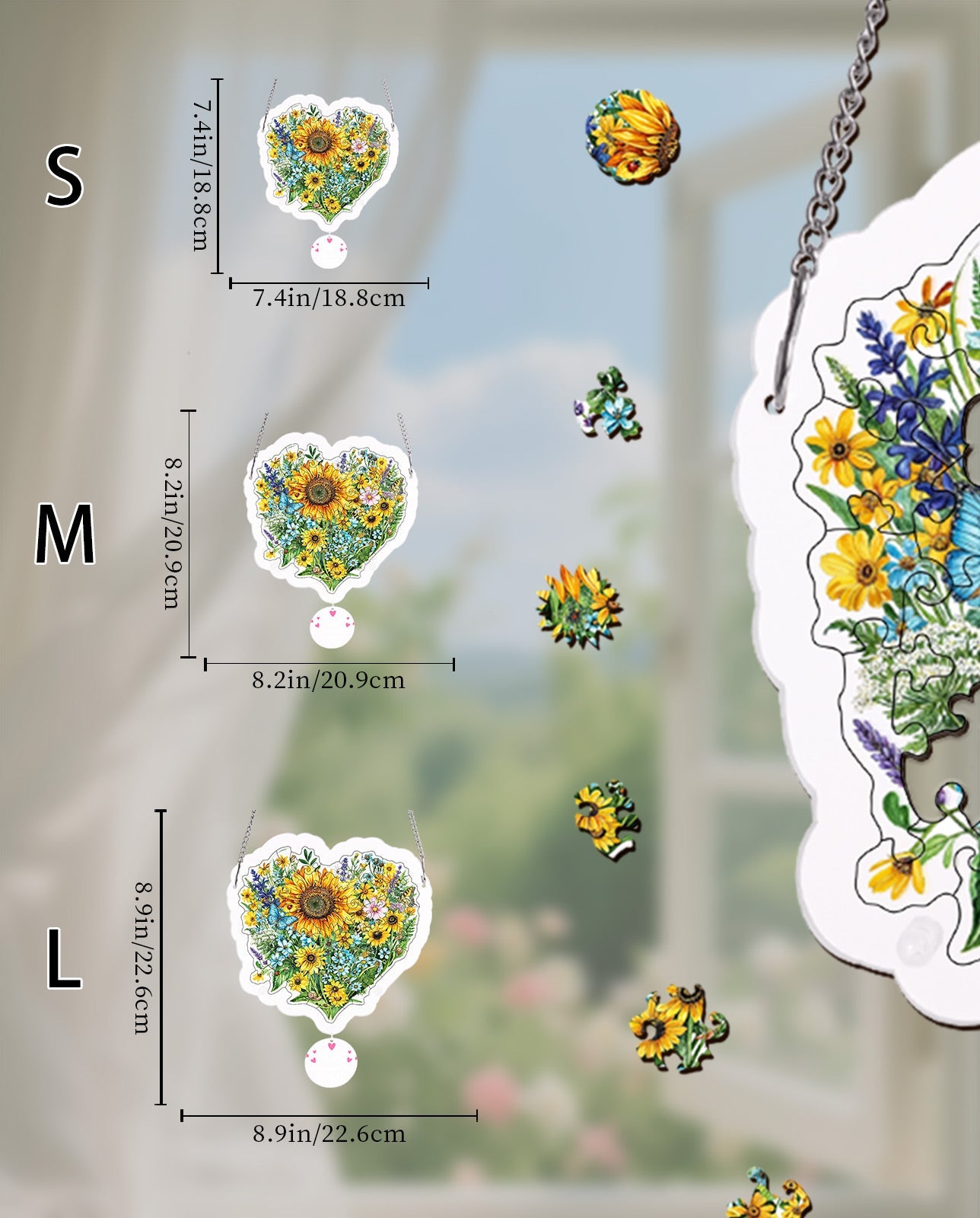 Acrylic Jigsaw Puzzle Suncatcher - The Heart's Wilderness