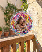 Personalized Acrylic Suncatcher - Rosy Ties of Love