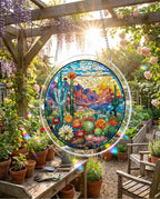 Acrylic Jigsaw Puzzle Suncatcher - Wilderness Bloom