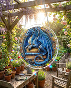 Acrylic Jigsaw Puzzle Suncatcher - Dragon Realm Library