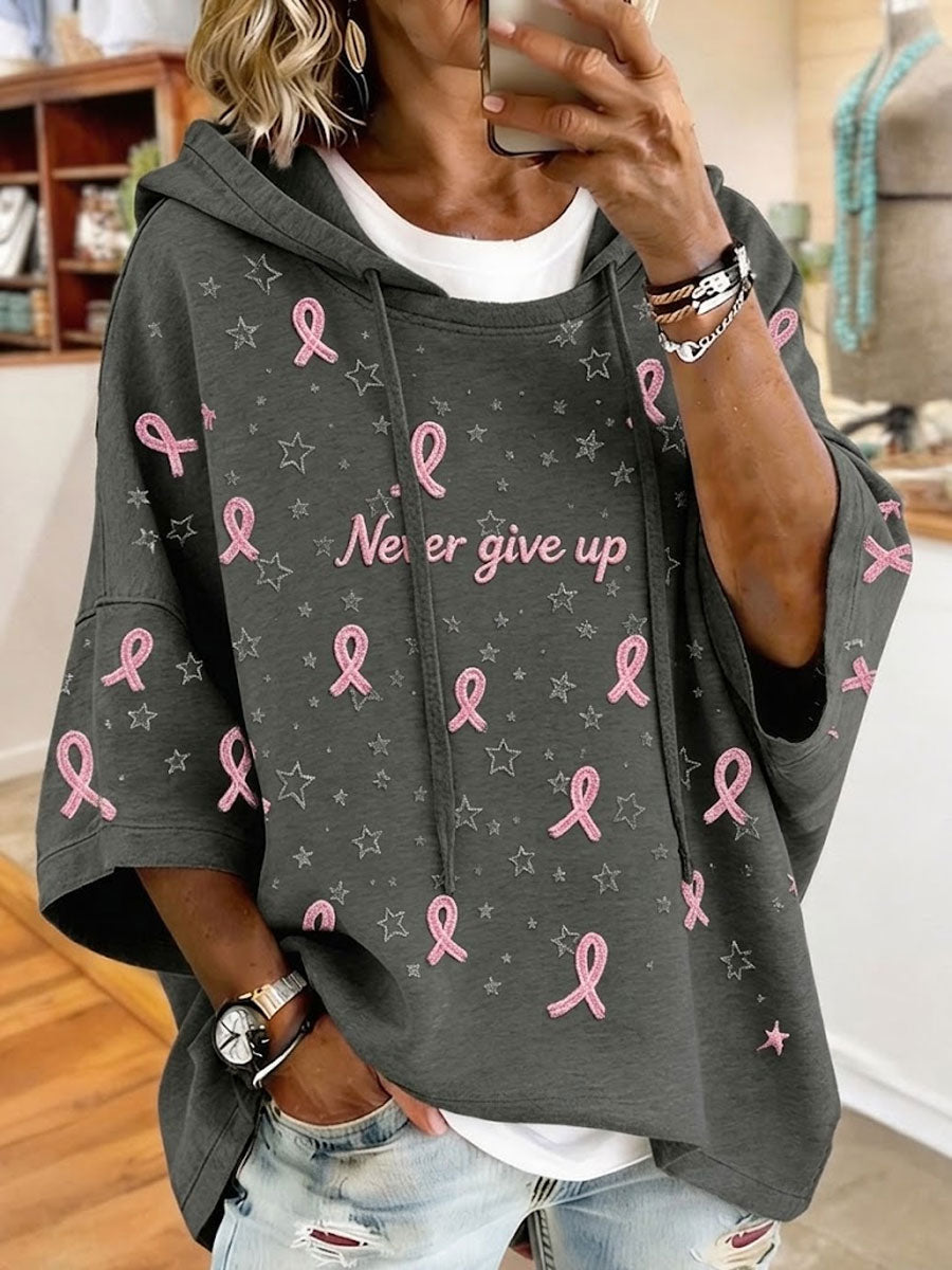Women'S Breast Cancer Leisure Hoodie