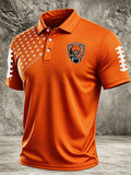 Men's Commemorative Graphic Polo Shirt for Rugby Fans
