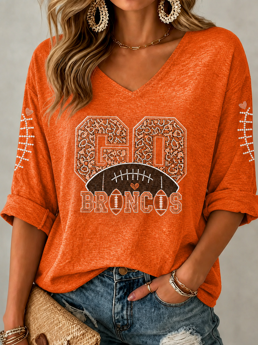 Women'S  Football Lover Casual T-Shirt