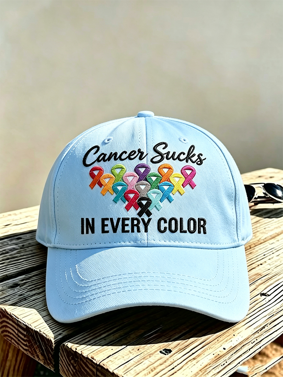 Unisex Cancer Awareness Casual Hat