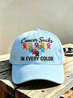 Unisex Cancer Awareness Casual Hat