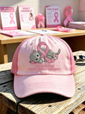 Unisex Pink Cat Breast Cancer Promotional Baseball Hat