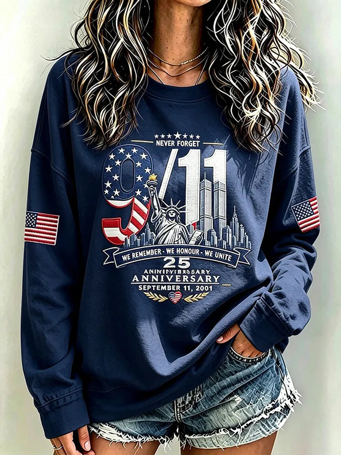 🕯️Women's Never Forget September 11 Print Top