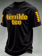 Men'S Football Print Waffle T-Shirt