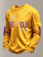 Men'S Football  Printed Waffle T-Shirt