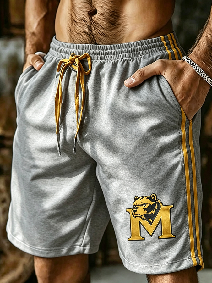 Men'S Football Sports Outdoor Printed Shorts