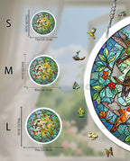 Acrylic Jigsaw Puzzle Suncatcher - Emerald Forest Prism