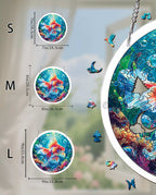 Acrylic Jigsaw Puzzle Suncatcher - Starflame Goldfish