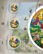 Acrylic Jigsaw Puzzle Suncatcher - Golden Dawn Rooster