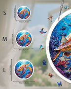 Acrylic Jigsaw Puzzle Suncatcher - Starsea Turtle
