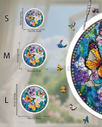 Acrylic Jigsaw Puzzle Suncatcher - Butterflies in Bloom