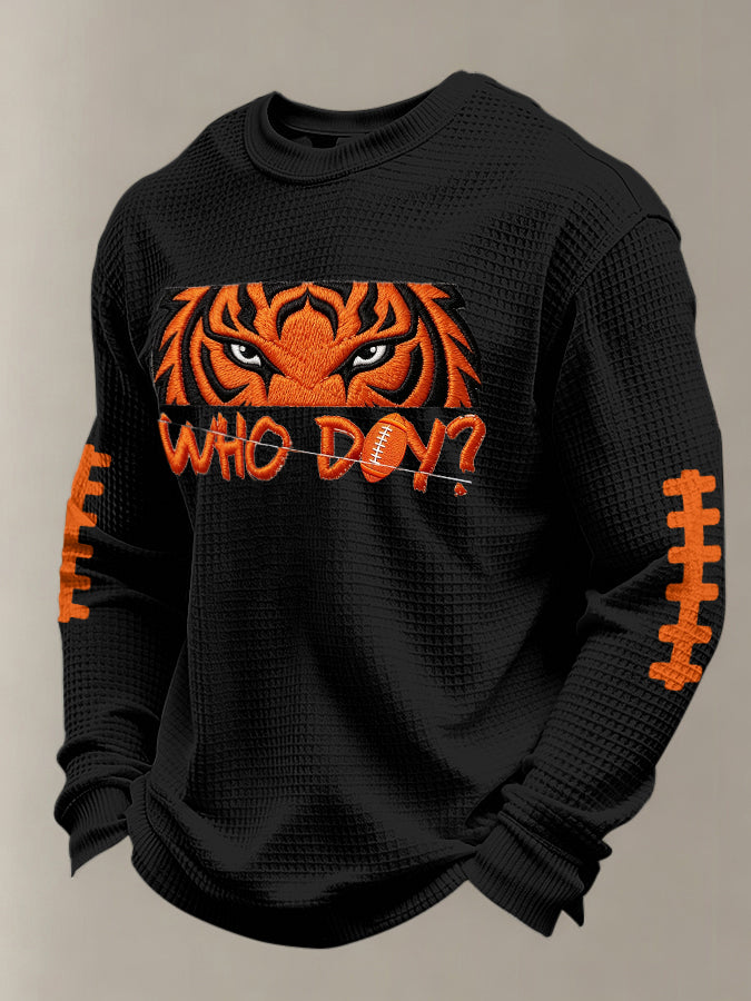 Men'S Football Printed Waffle T-Shirt