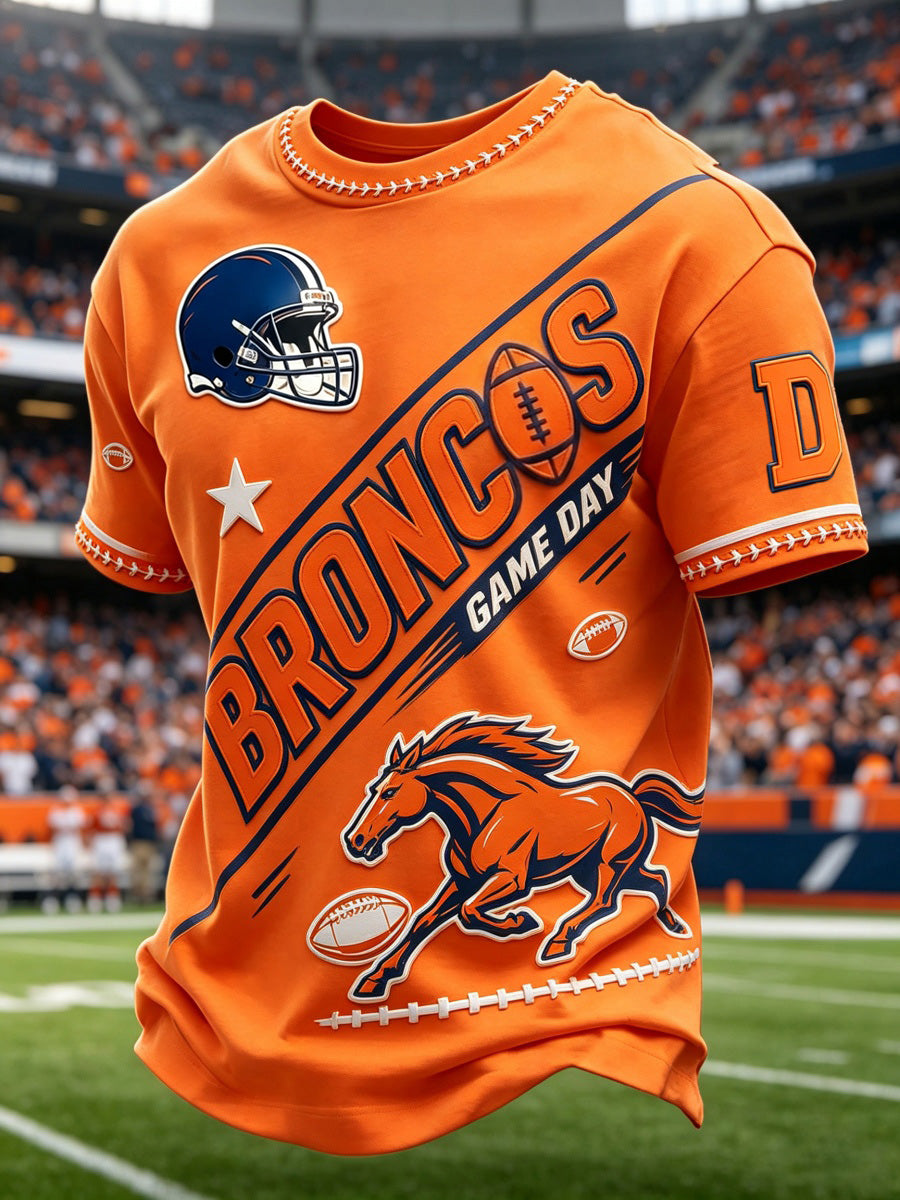 Men's Football Game Print Casual T-Shirt