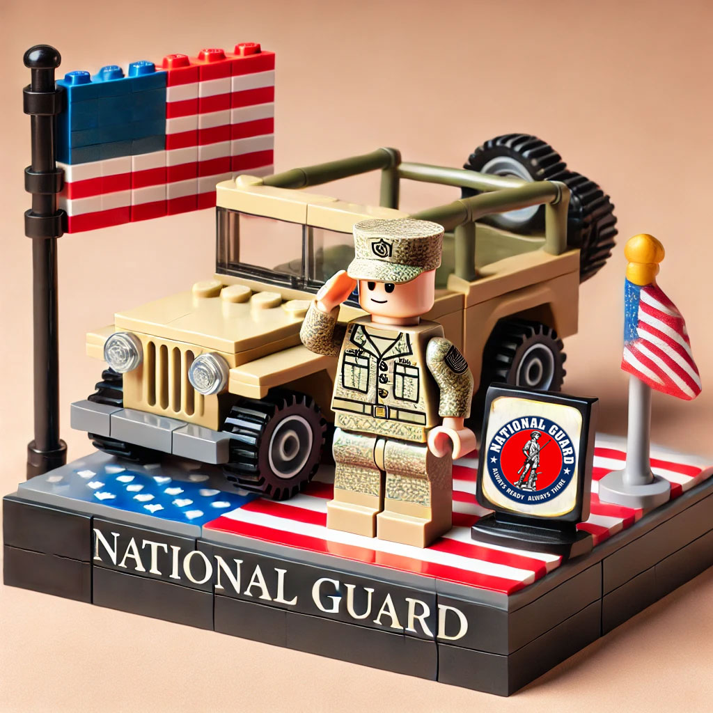 U.S. Military 250th Anniversary Patriotic Blocks - 100% Made in the USA