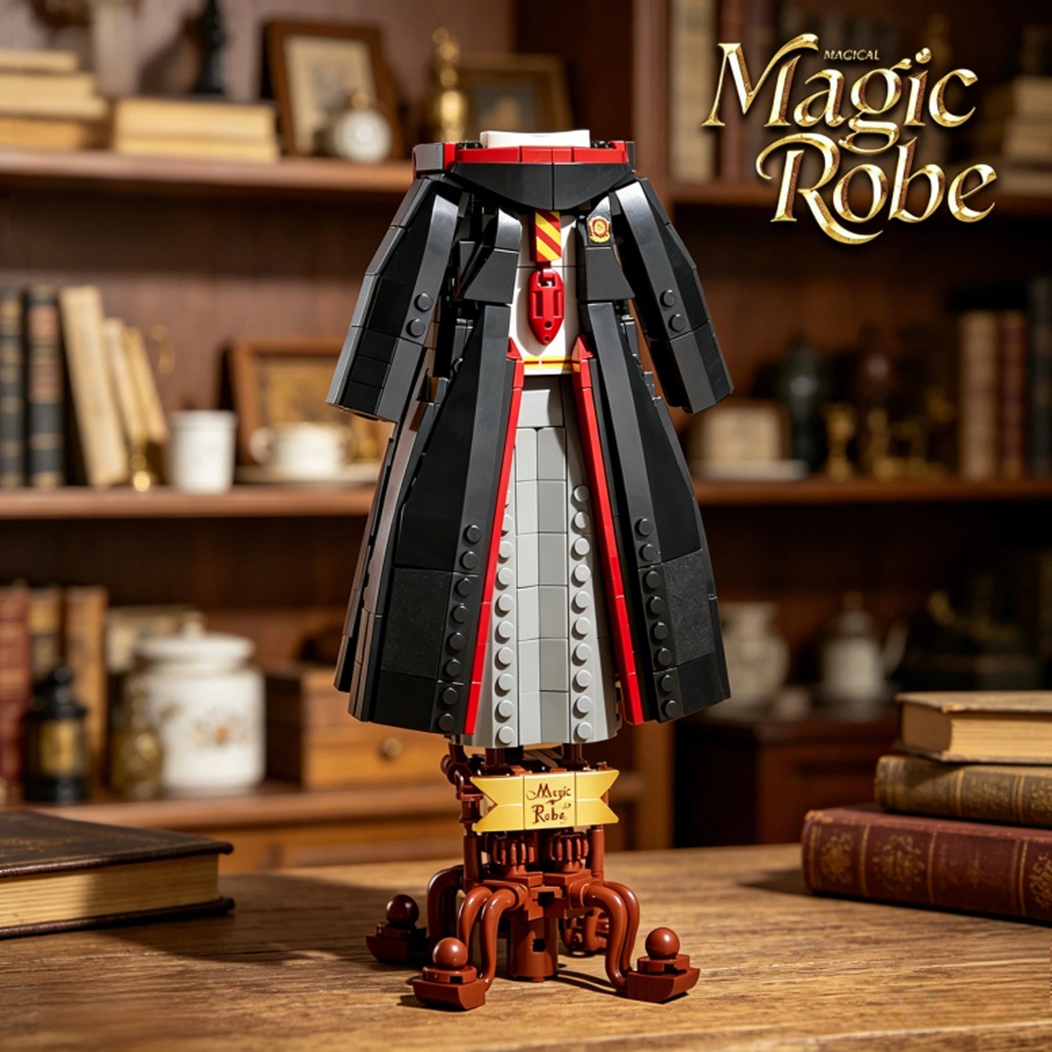 Wizard Academy Magic Robe Building Set – Enchanted Cloak Collector Display