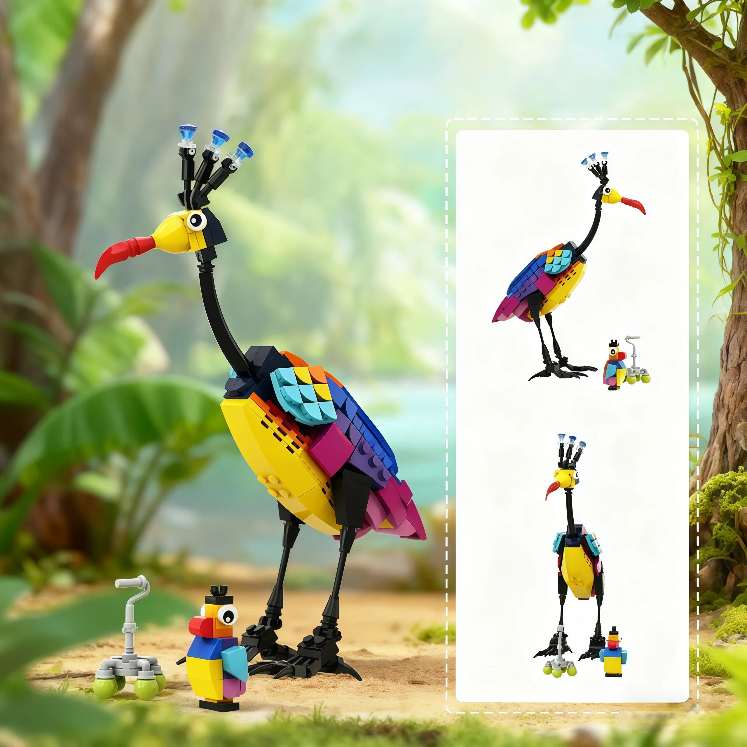 Kevin Bird Bricks Set-Cartoon Animals for Balloon House 🎈🦜