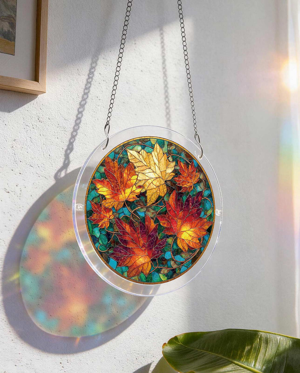Acrylic Jigsaw Puzzle Suncatcher - Golden Maple
