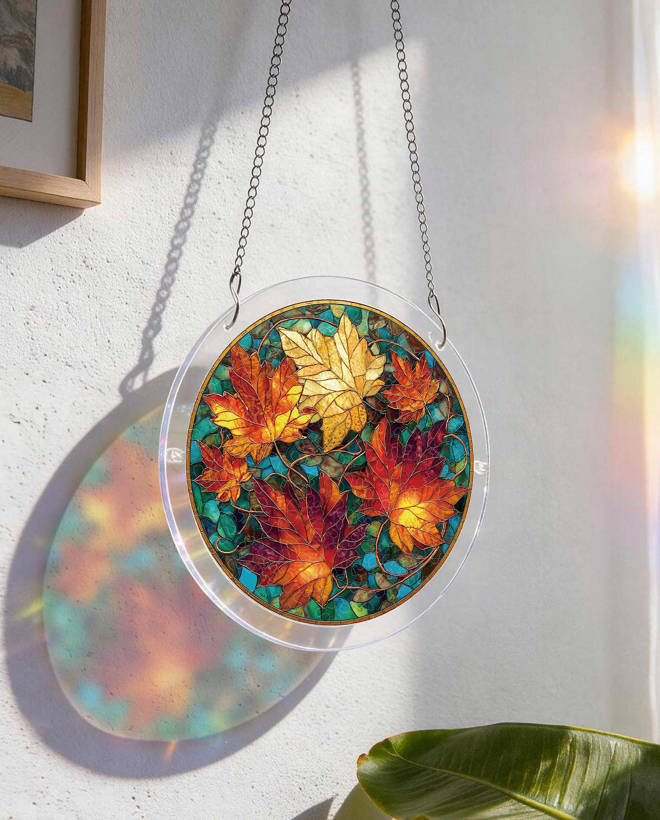 Acrylic Jigsaw Puzzle Suncatcher - Golden Maple