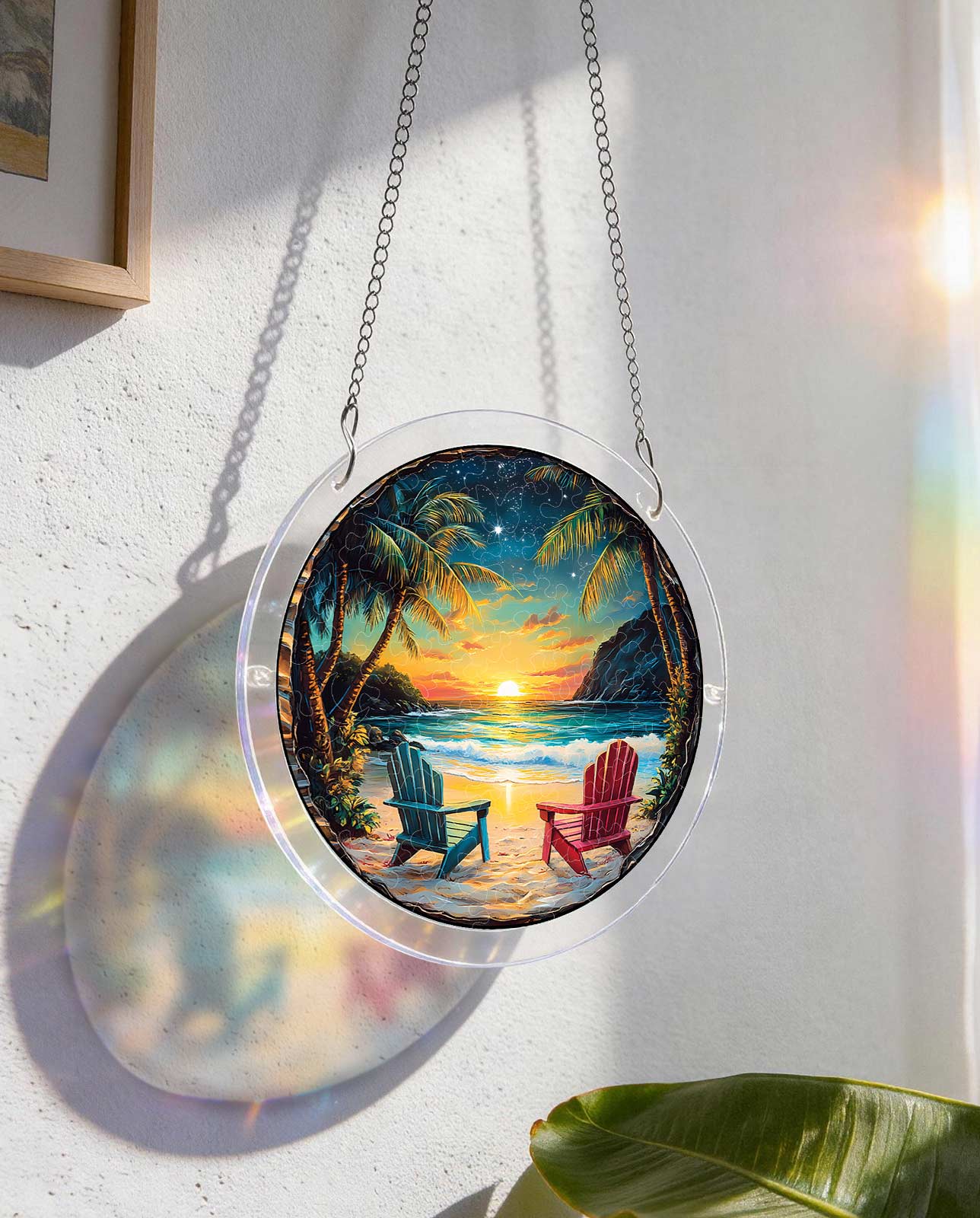 Acrylic Jigsaw Puzzle Suncatcher - Enchanted Shores