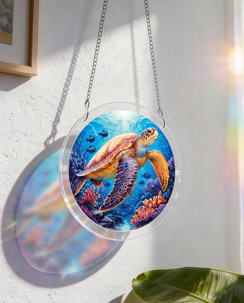 Acrylic Jigsaw Puzzle Suncatcher - Starsea Turtle