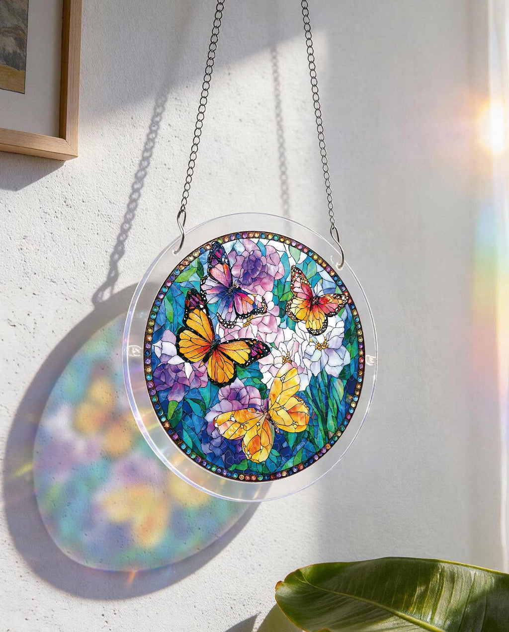 Acrylic Jigsaw Puzzle Suncatcher - Butterflies in Bloom