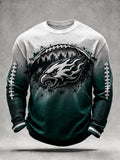 Men's Football print waffle T-shirt